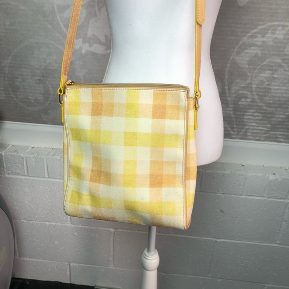 Dooney & Bourke Triple Zip Crossbody in Yellow - Picture 5 of 7